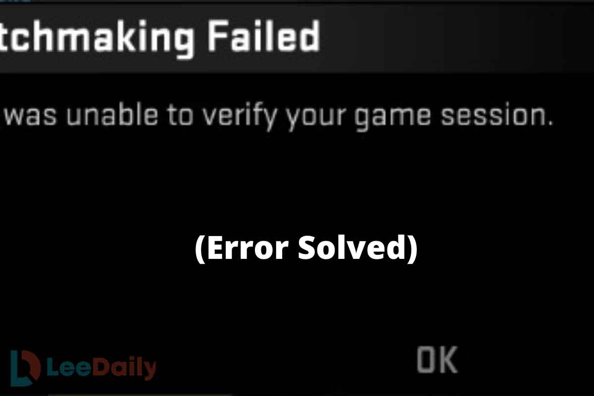 Vac Unable To Verify Game Session (Error Solved)