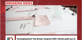 Unemployment Tax Break: Surprise $581 checks paid out to 524,000 Americans in time for New Year's Eve