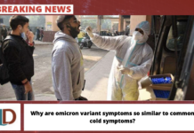 Why are omicron variant symptoms so similar to common cold symptoms?