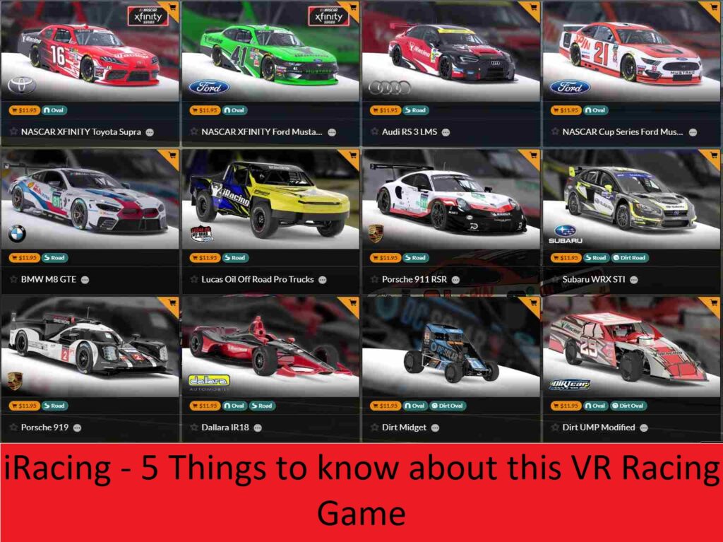 iRacing - 5 Things to know about this VR Racing Game
