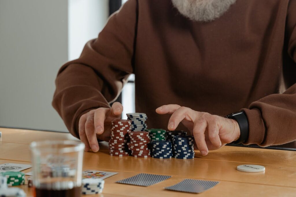 Man Playing Poker