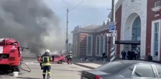 Missile Kills at Least 52 at a Crowded Ukrainian Train Station