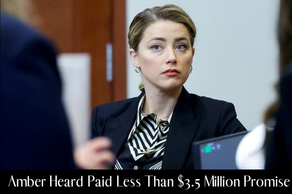 Amber Heard Paid Less Than $3.5 Million Promise