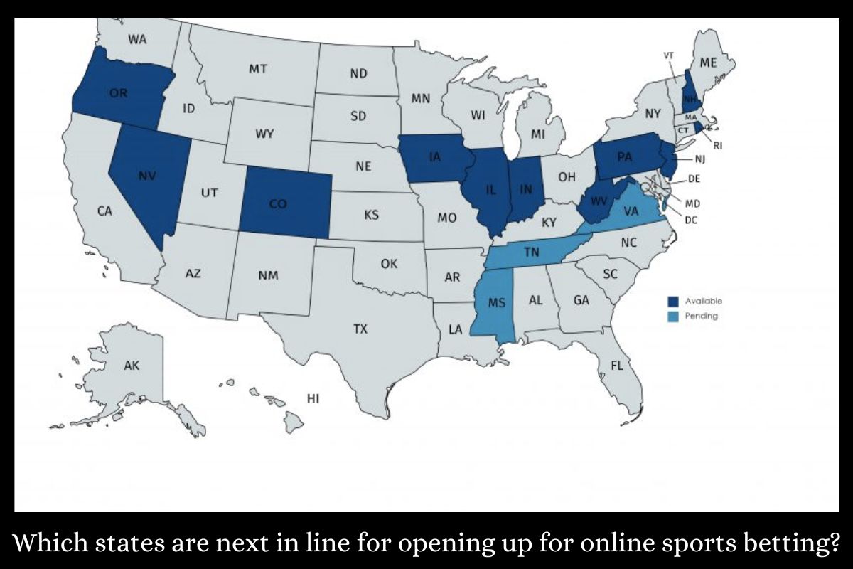 Which states are next in line for opening up for online sports betting?