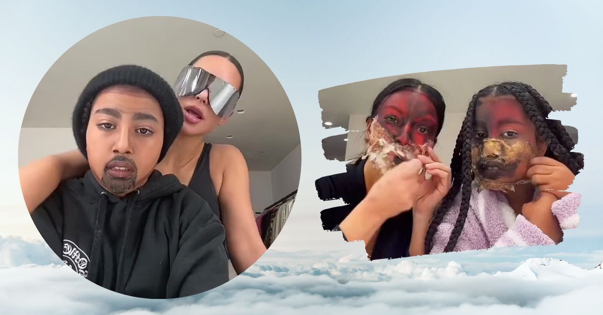 On TikTok, North West Transforms into Dad Kanye Using Special FX Makeup