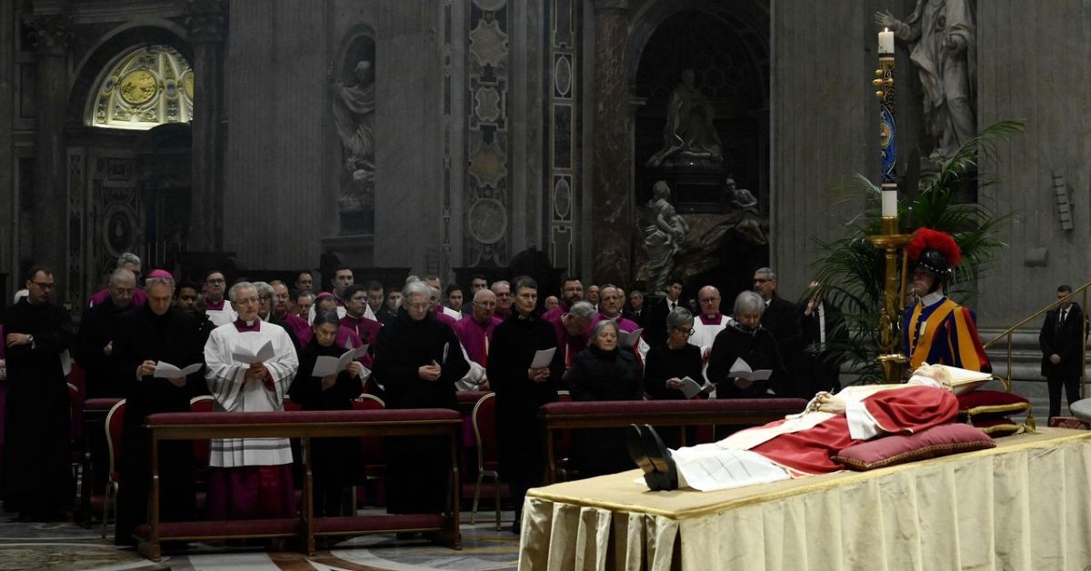 Pope Benedict Xvi's Body is Lying in State in St. Peter's Basilica Until His Funeral