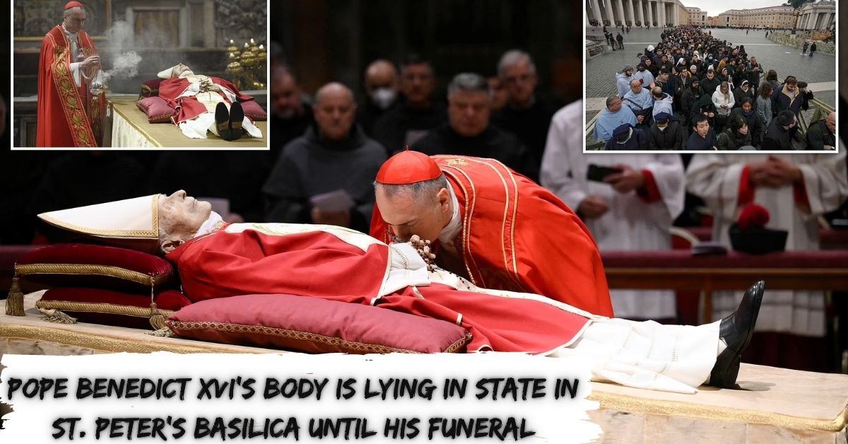 Pope Benedict Xvi's Body is Lying in State in St. Peter's Basilica Until His Funeral