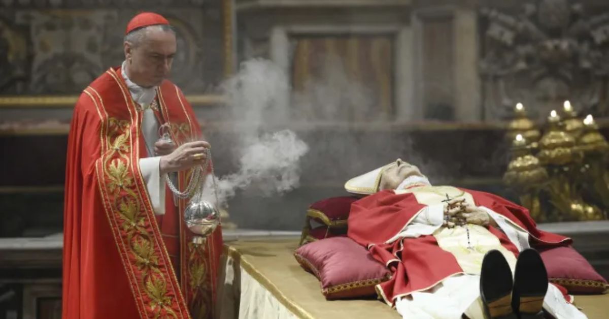 Pope Benedict Xvi's Body is Lying in State in St. Peter's Basilica Until His Funeral