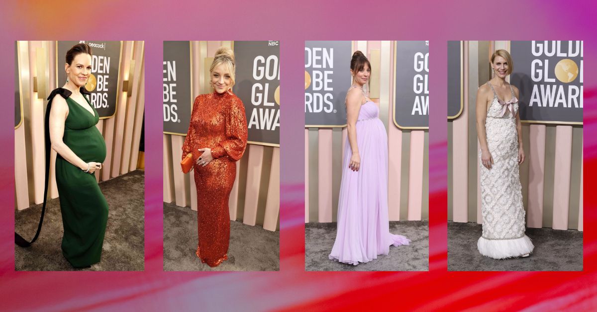 Pregnant Celebs Wore the Best 2023 Golden Globes Gowns