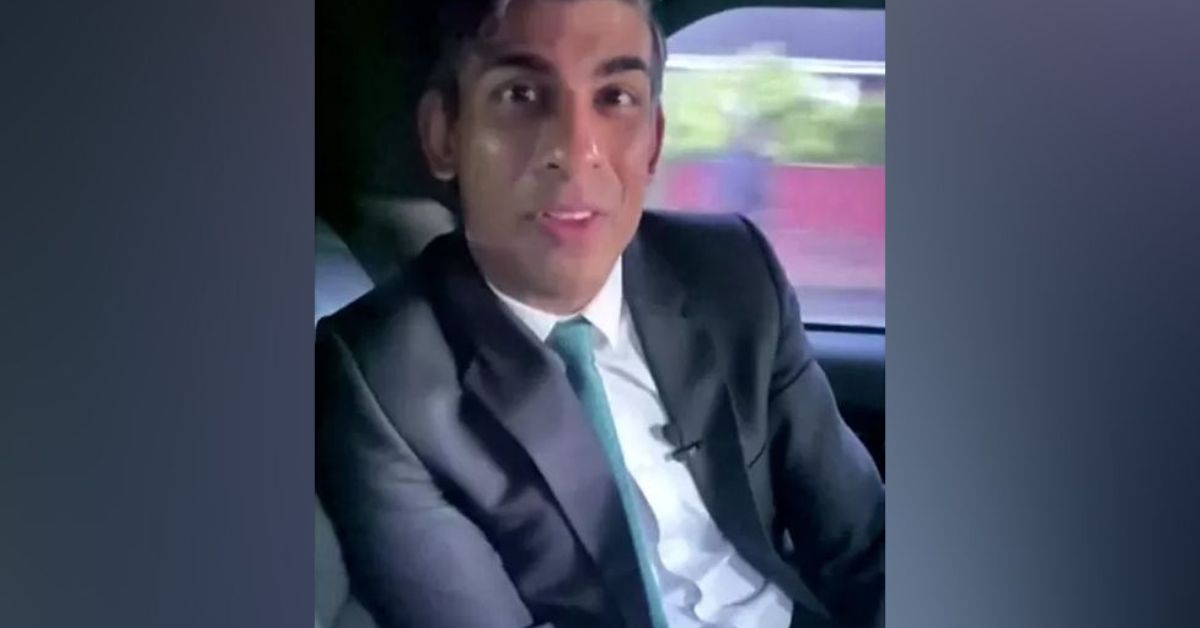 Rishi Sunak Fined by Police for Not Using a Seatbelt 