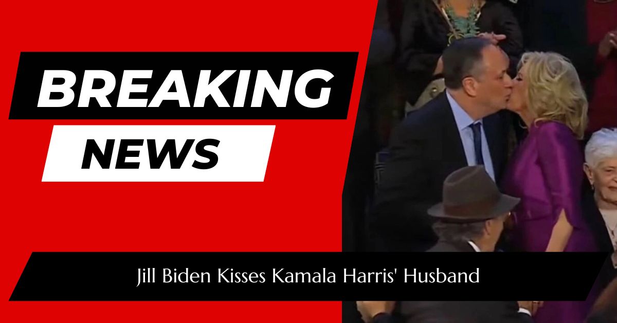 Jill Biden Kisses Kamala Harris' Husband