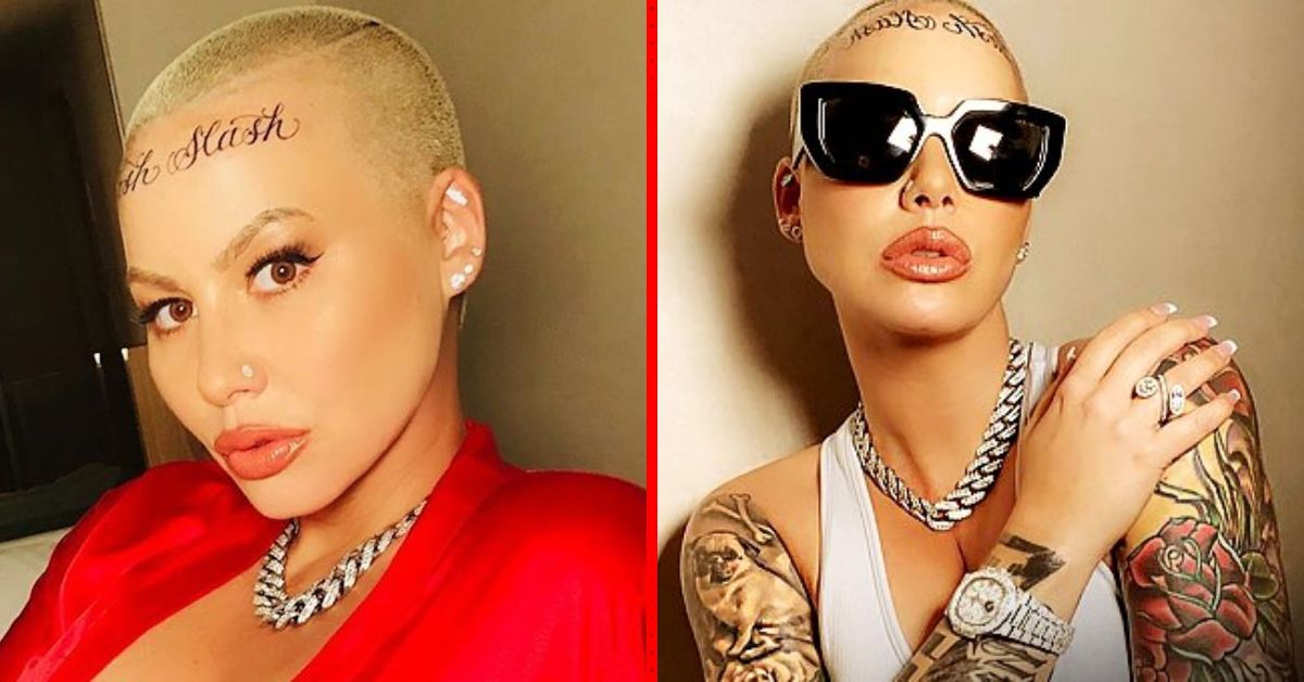 What Does The Tattoo Say On Amber Rose Forehead