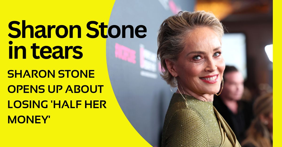 Sharon Stone in tears