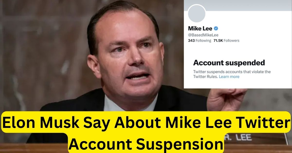 Elon Musk Say About Mike Lee Twitter Account Suspension