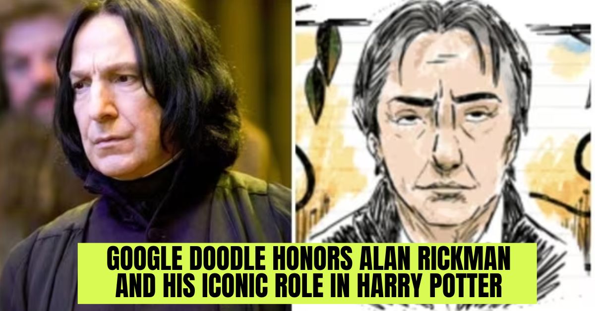 Google Doodle Honors Alan Rickman and His Iconic Role in Harry Potter