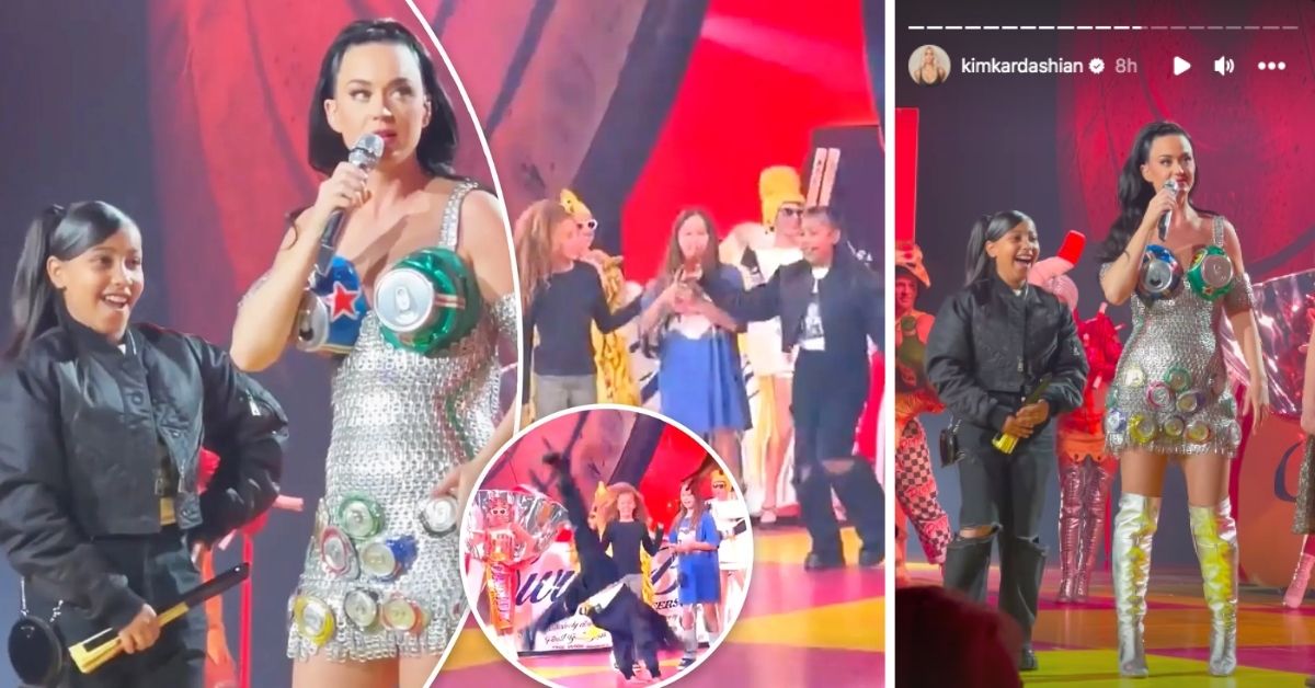 North West joins Katy Perry on stage in Las Vegas