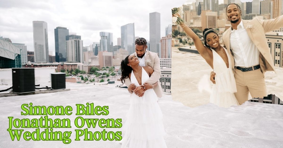 simone biles jonathan owens wedding photos