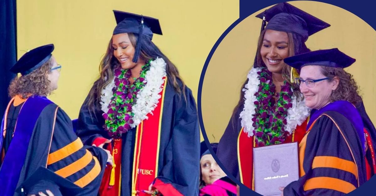 Sasha Obama at USC graduation