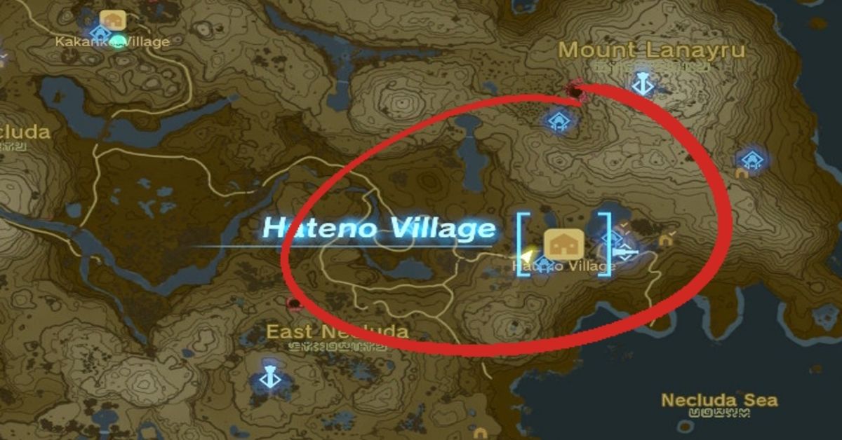 Where Is Hateno Village in Tears of the Kingdom