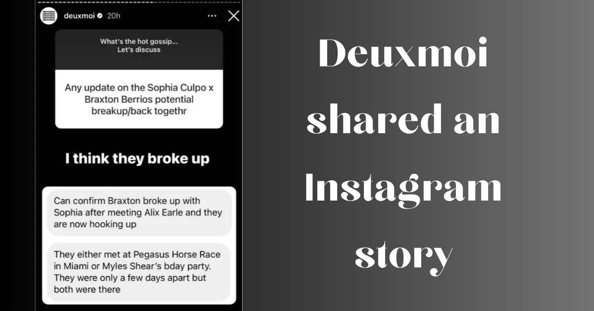 Deuxmoi shared an Instagram story