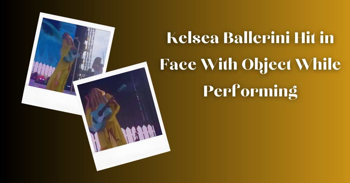 Kelsea Ballerini Hit in Face With Object While Performing