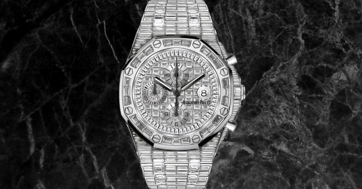 Audemars Piguet Royal Oak Self-Winding Pave Diamonds