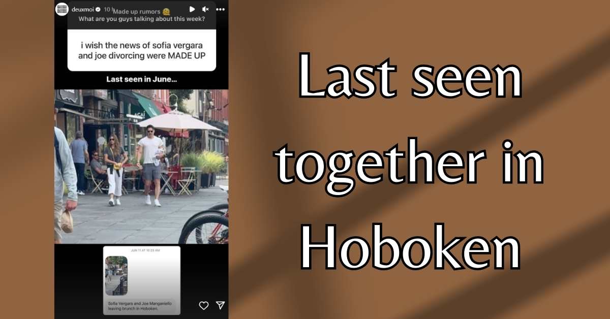 Last seen together in Hoboken