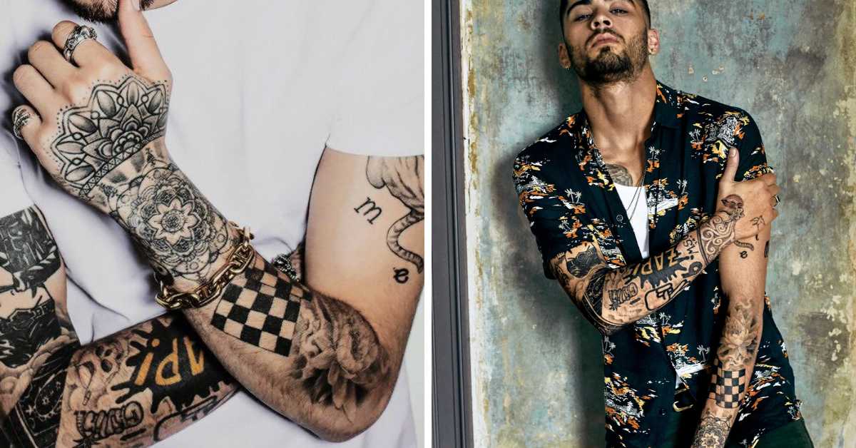 Different Tattoos on Arms