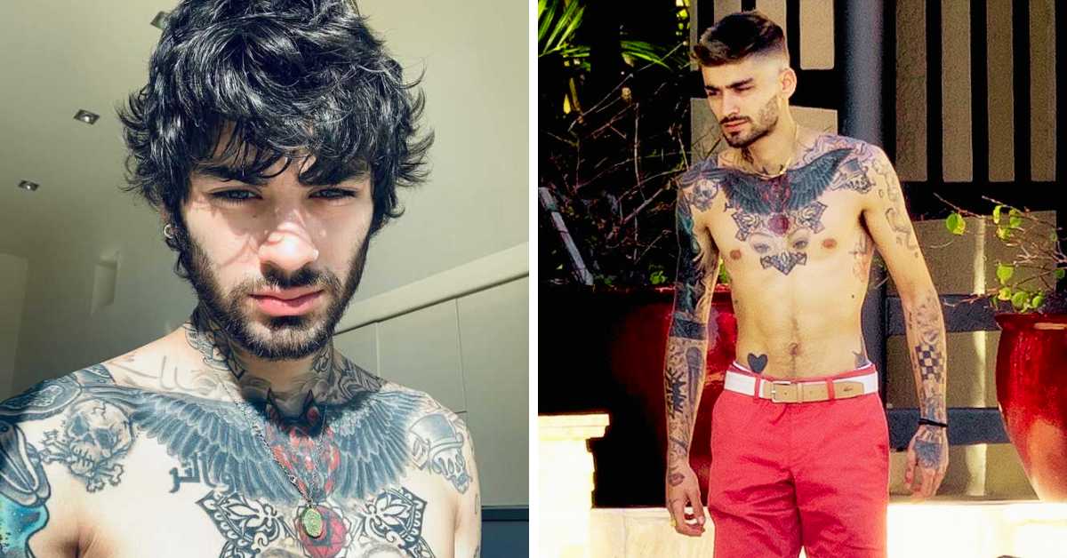 Zayn Malik Chest Tattoos