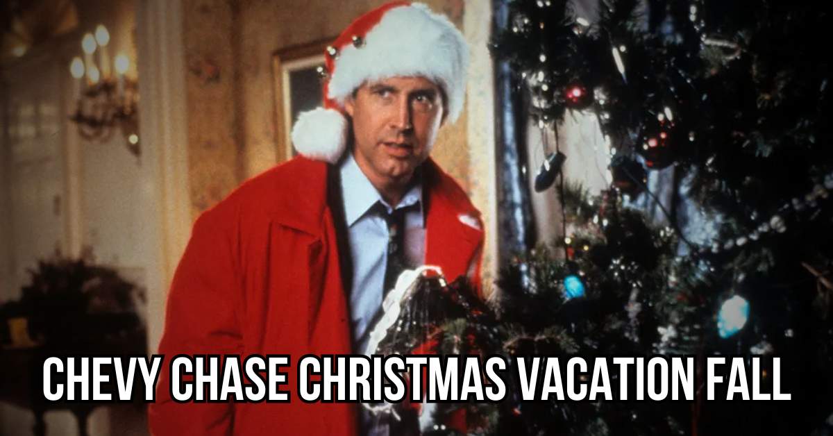 Chevy Chase Christmas Vacation fall