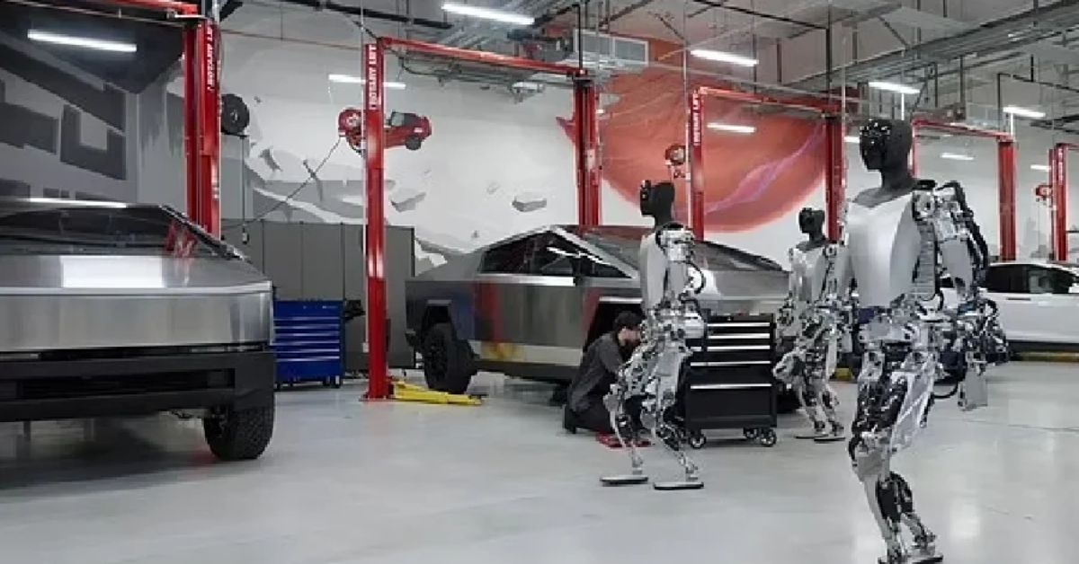 Tesla Robot Attack