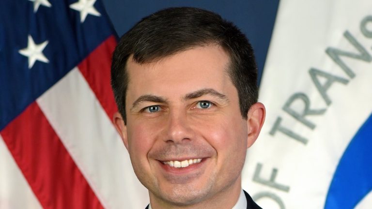 Official portrait of Transportation Secretary Pete Buttigieg